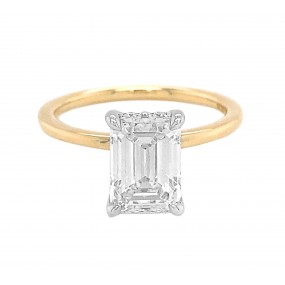 18kt Yellow and White Gold Diamond Ring