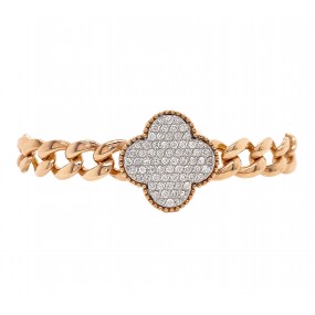 18kt Rose Gold Diamond Bracelet