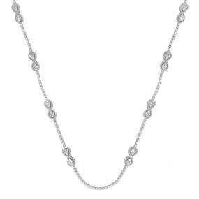 18kt White Gold Diamond Necklace