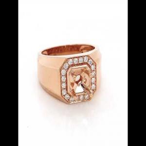 18kt Rose Gold Diamond Ring